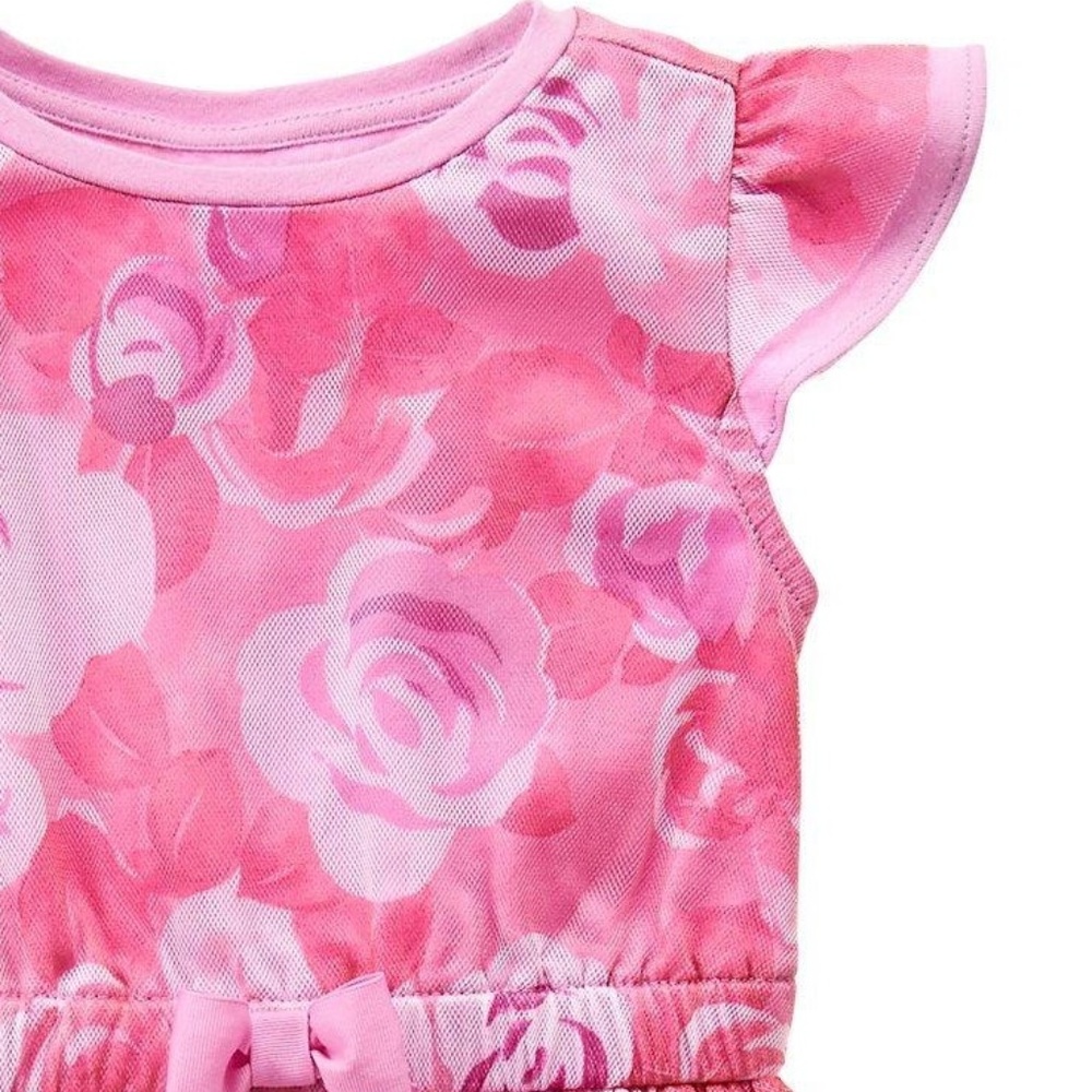 Gymboree Pink Floral Mesh Short Sleeve Dress Set Baby Girl‎ size 6-12 mo NWT - Picture 5 of 8